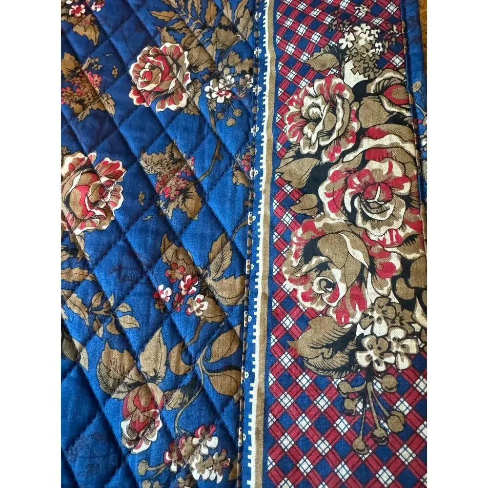 NWOT Vintage Americana by Sharif Quilted Floral Garment Bag Travel Suiter 1980s